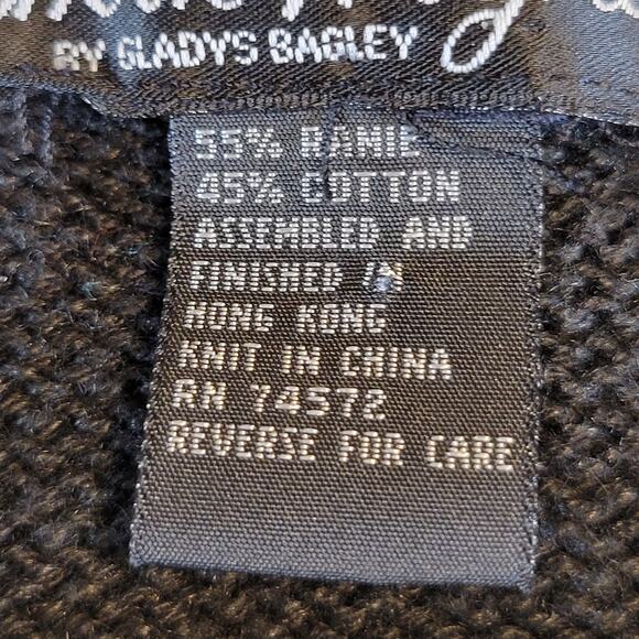 2X Holiday Sweater Teddy Bear Panda Embroidered Christmas Work in Progress 1980 - Picture 15 of 16